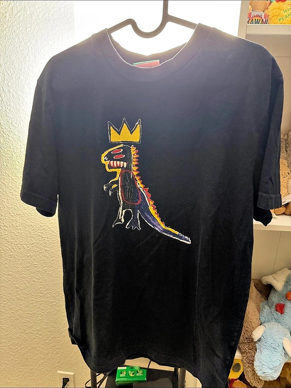 Jean-Michel Basquiat Graphic Short Sleeve T-Shirt in Black Like New